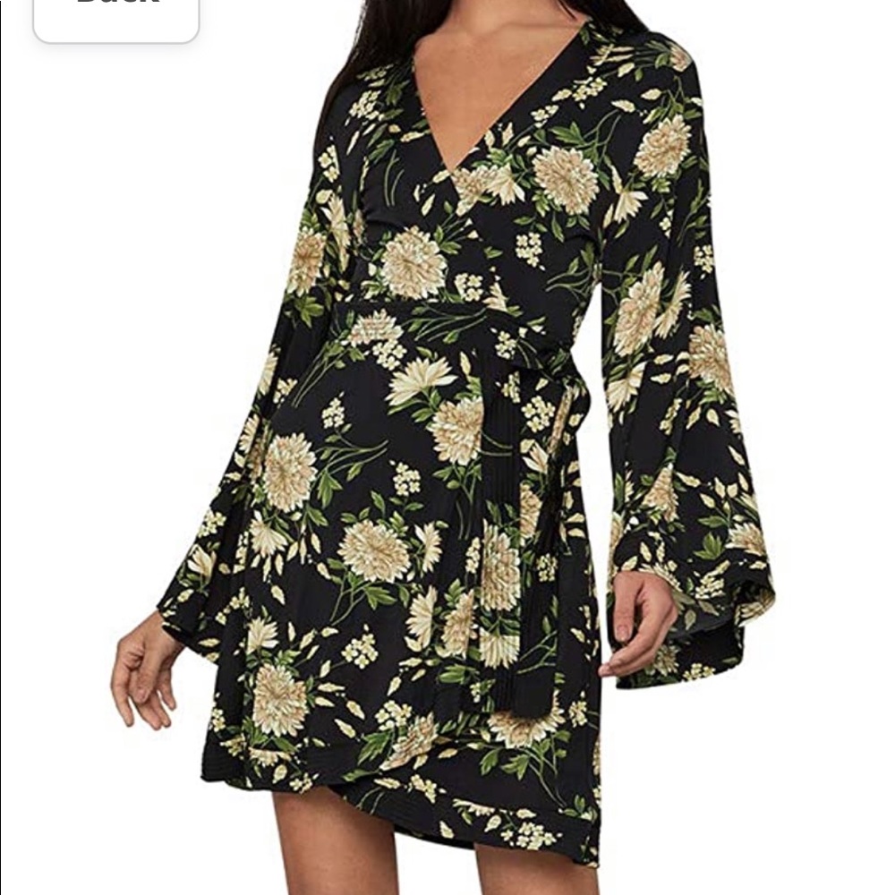 BCBG floating garden wrap dress XS
